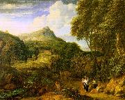 Corneille Huysmans Mountainous Landscape oil on canvas